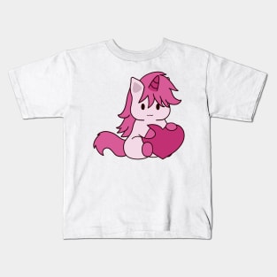 Valentine Unicorn Kids T-Shirt